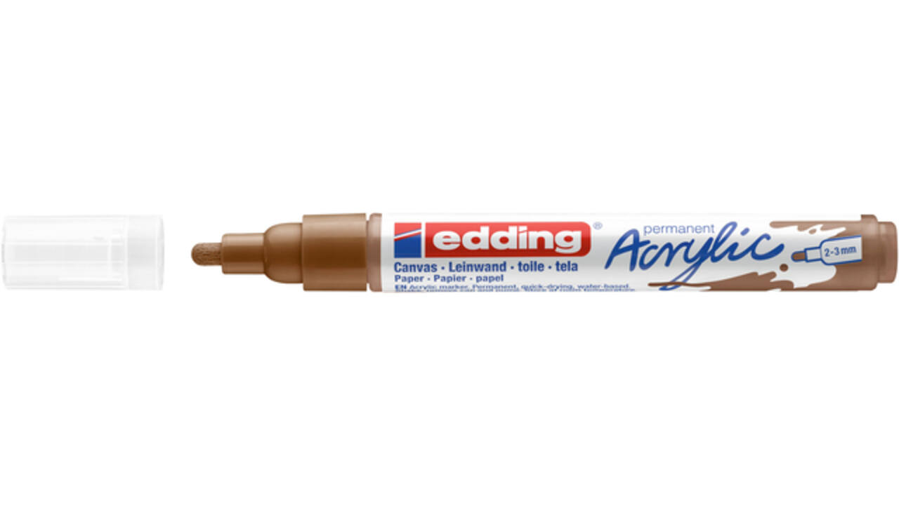 Acrylmarker edding e-5100 medium hazelnoot