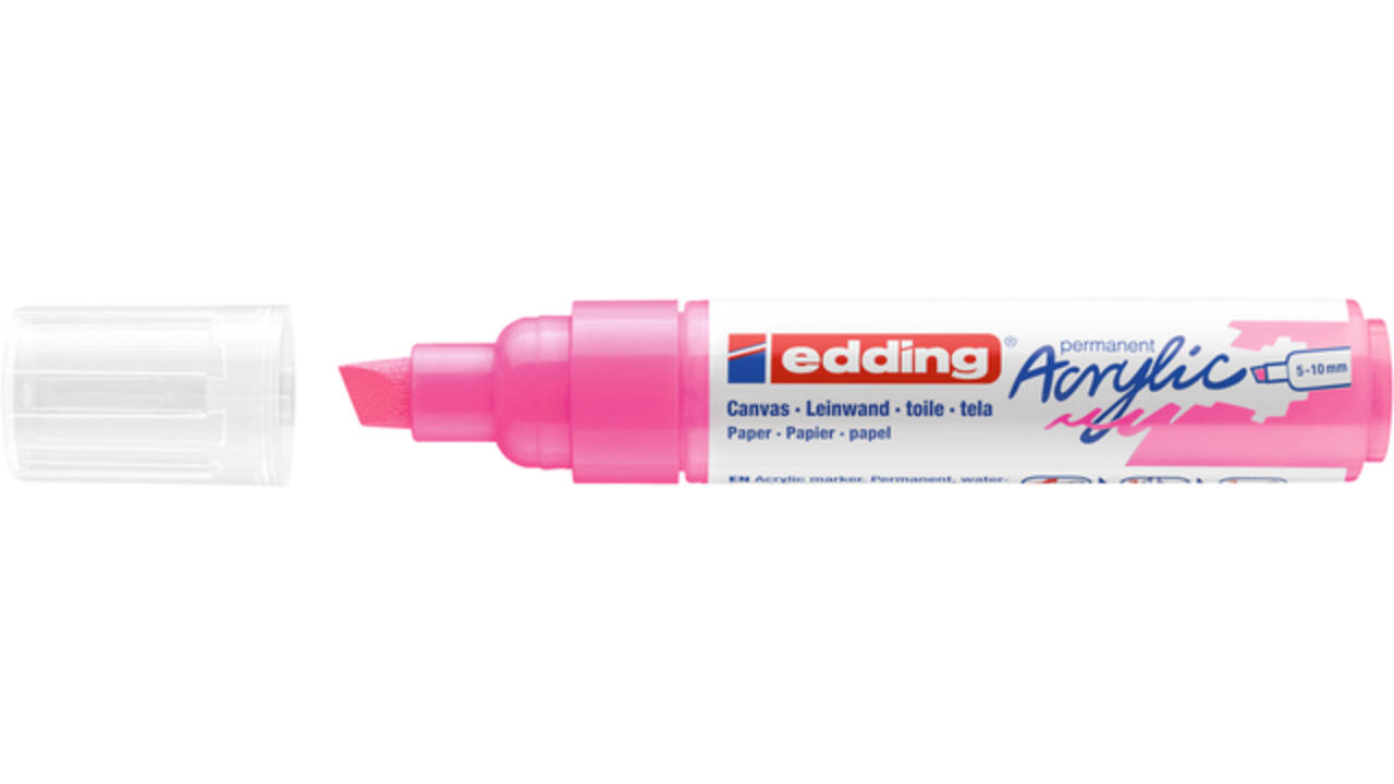 Acrylmarker edding e-5000 breed neon roze