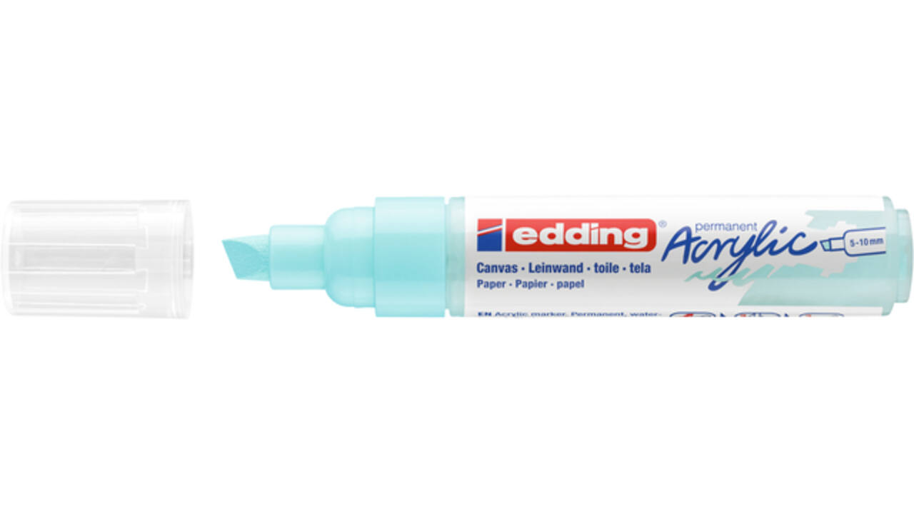 Acrylmarker edding e-5000 breed pastel blauw