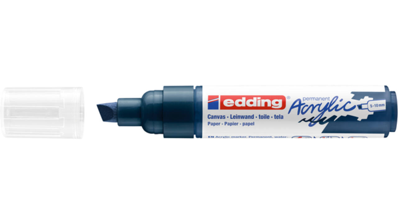 Acrylmarker edding e-5000 breed elegant nachtblauw