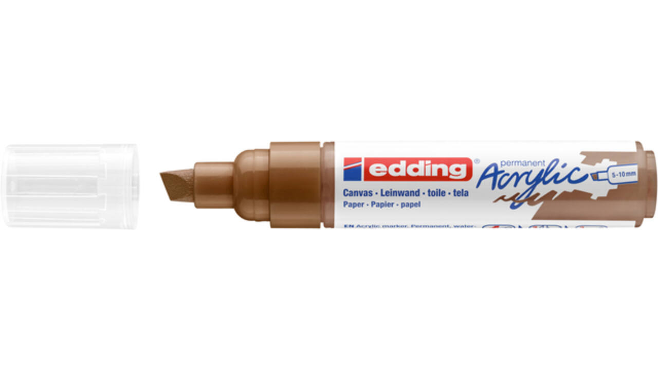 Acrylmarker edding e-5000 breed hazelnoot