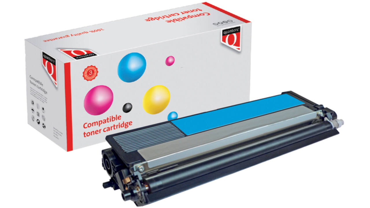 Toner Quantore alternatief tbv Brother TN-320C Blauw