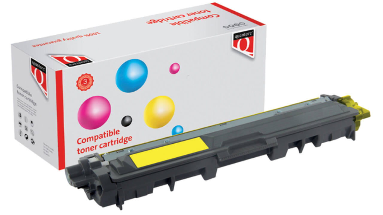 Tonercartridge Quantore alternatief tbv Brother TN-243 geel