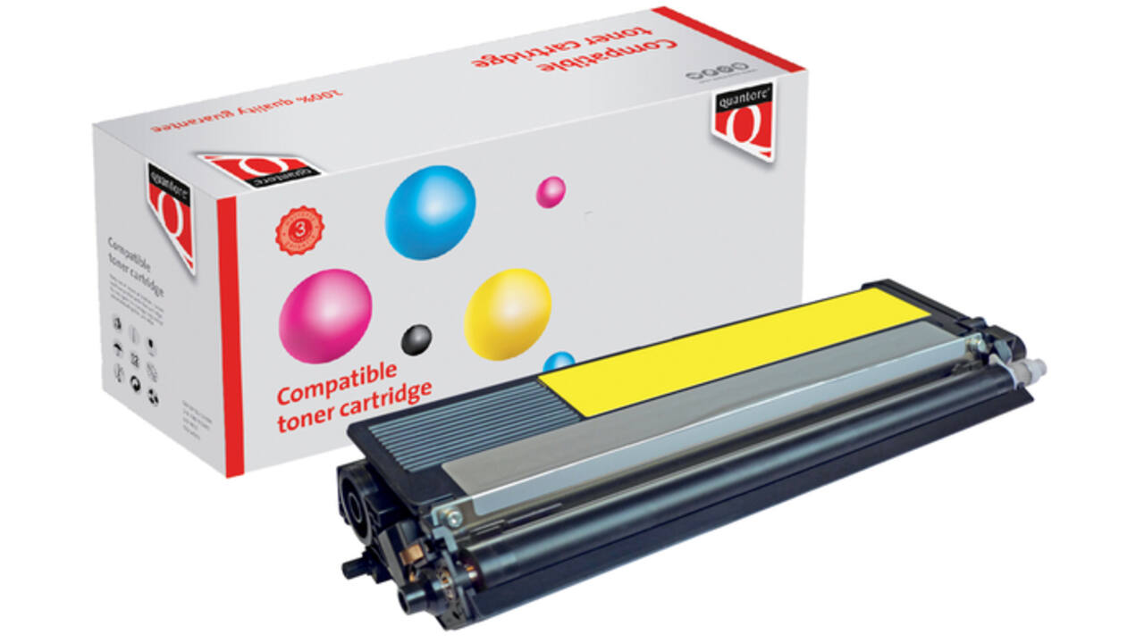 Toner Quantore alternatief tbv Brother TN-320Y Geel