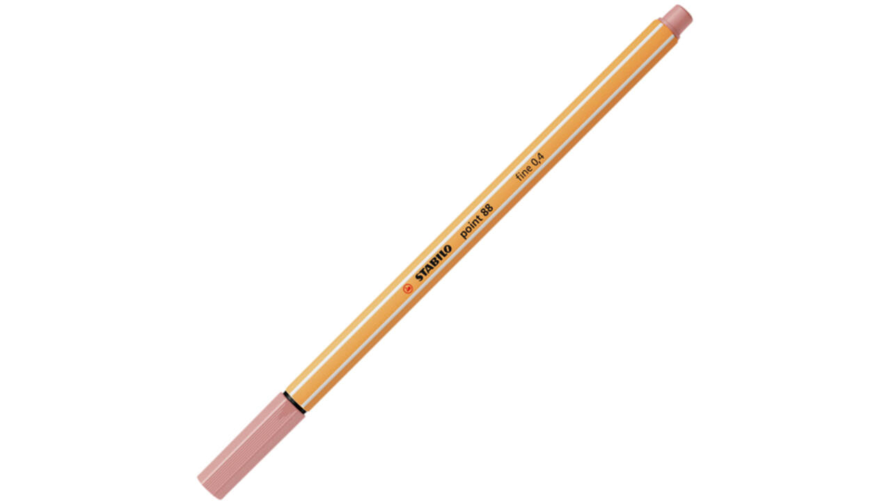 Fineliner STABILO point 88/28 fijn donkerblush