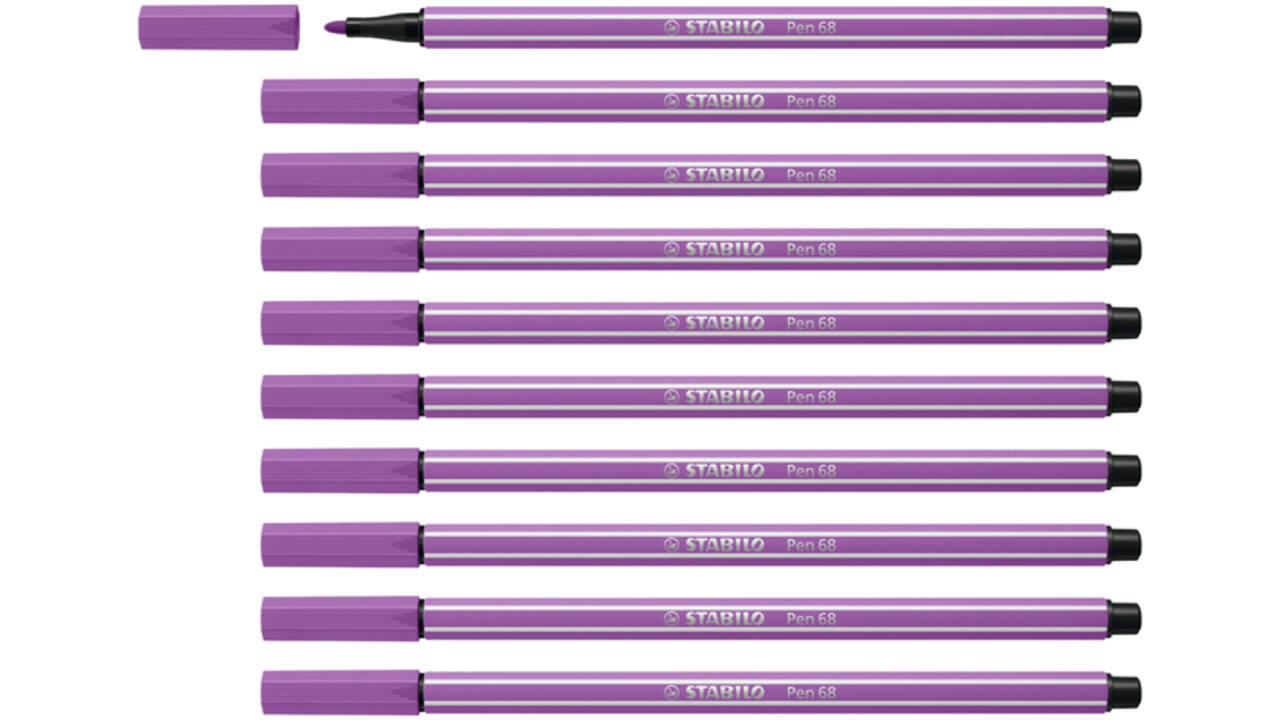 Viltstift STABILO Pen 68/60 medium vergrijsd violet