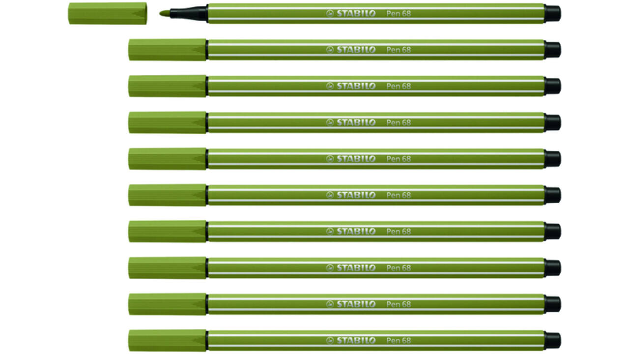 Viltstift STABILO Pen 68/37 medium moddergroen
