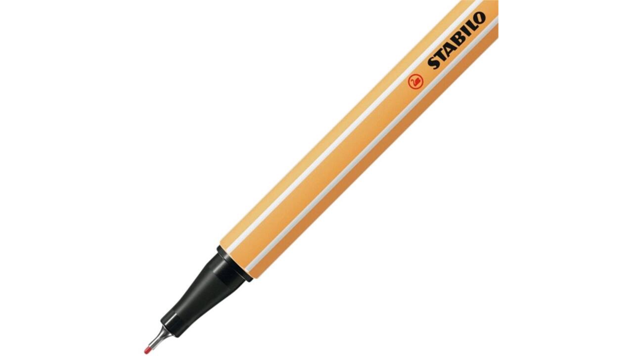 Fineliner STABILO point 88/47 fijn roestig rood