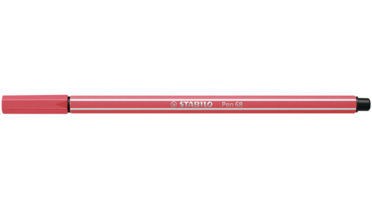 Viltstift STABILO Pen 68/47 medium roestig rood