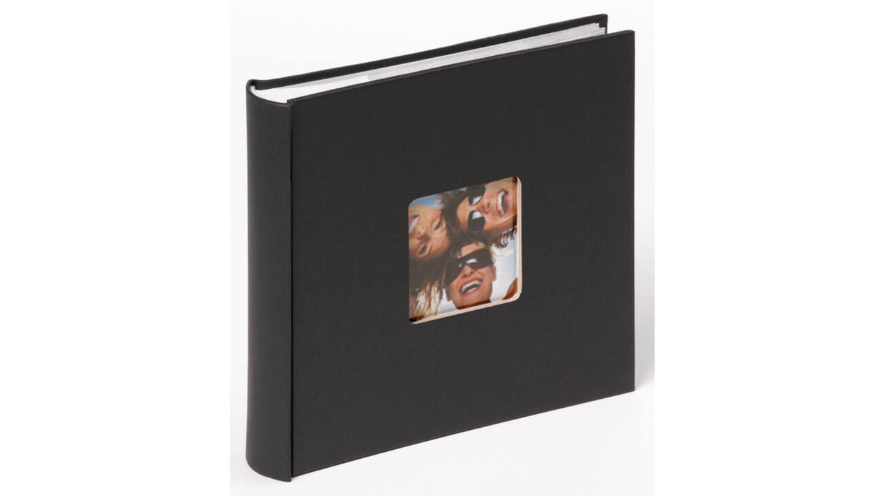 Fotoalbum Walther Fun 22x24cm tbv 200 foto's van 10x15cm zwart