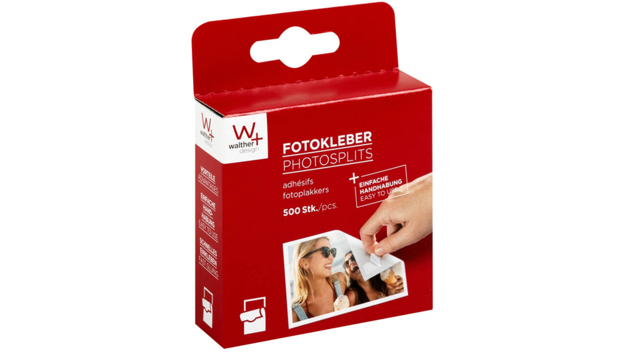 Fototape walther design 13x17mm wit 500 stuks