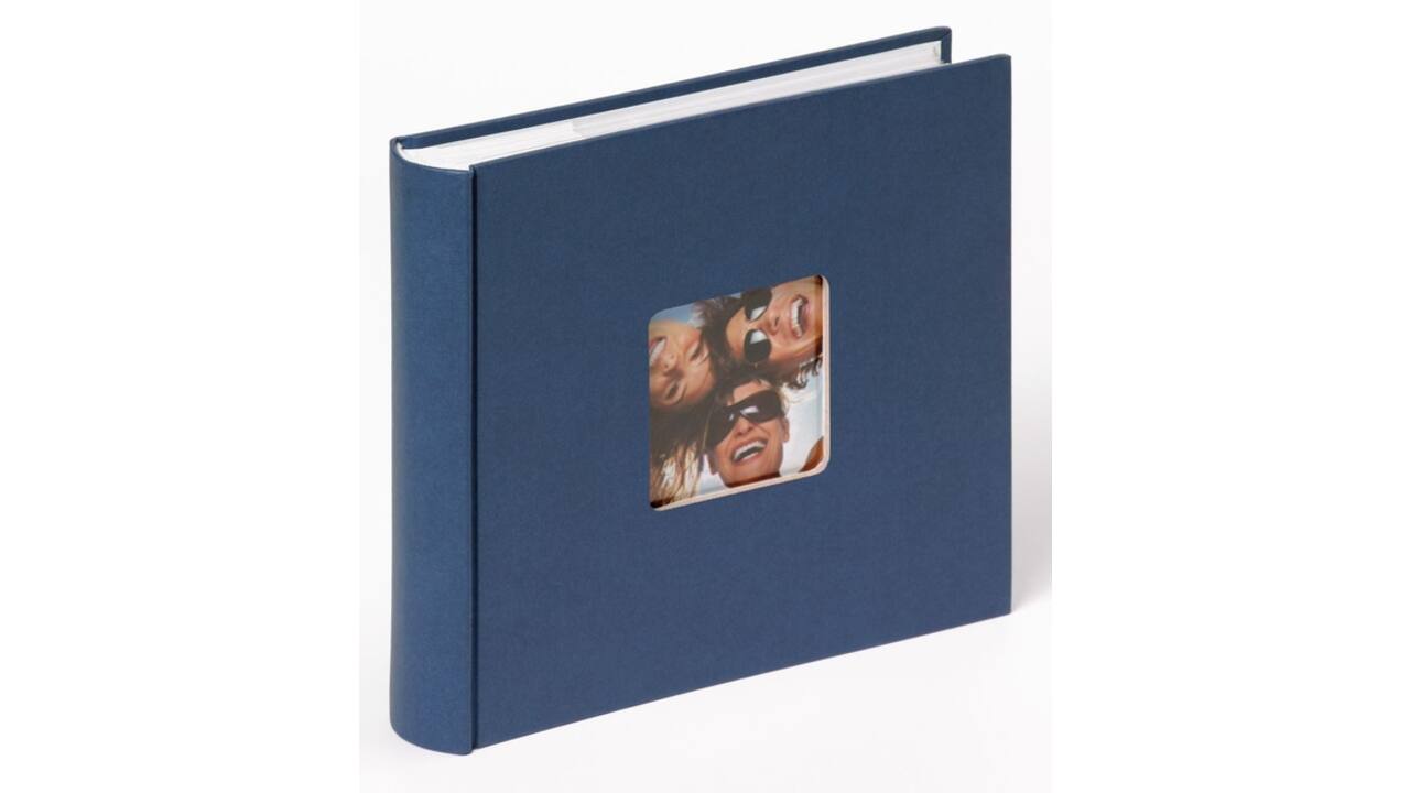 Fotoalbum walther design Fun 24cmx22cm voor 200 foto's blauw