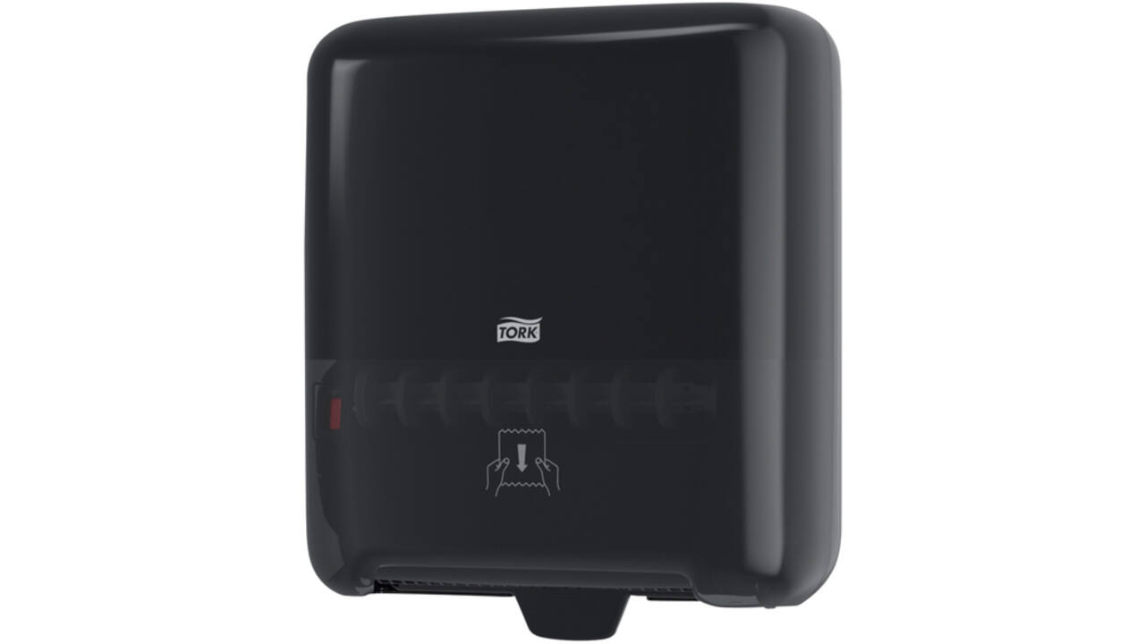 Handdoekroldispenser Tork Matic® H1 Elevation zwart 551008