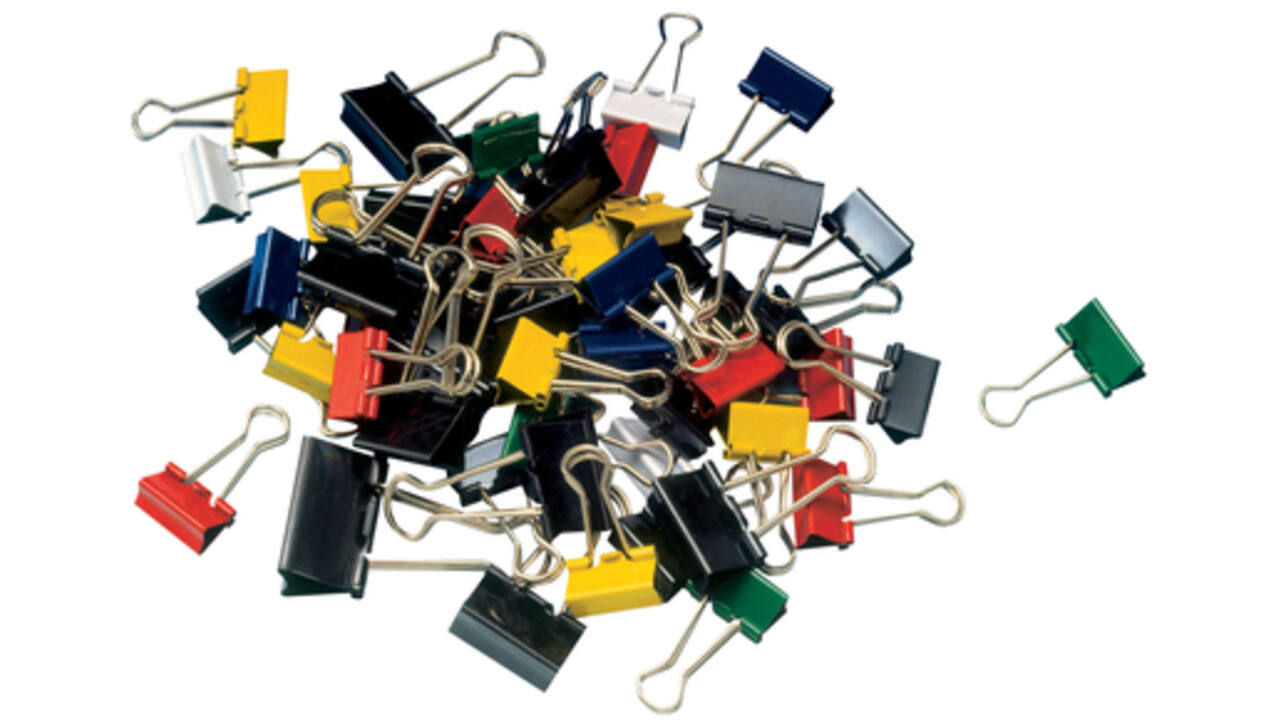 Papierklem MAUL 215 foldback 19mm capaciteit 7mm assorti