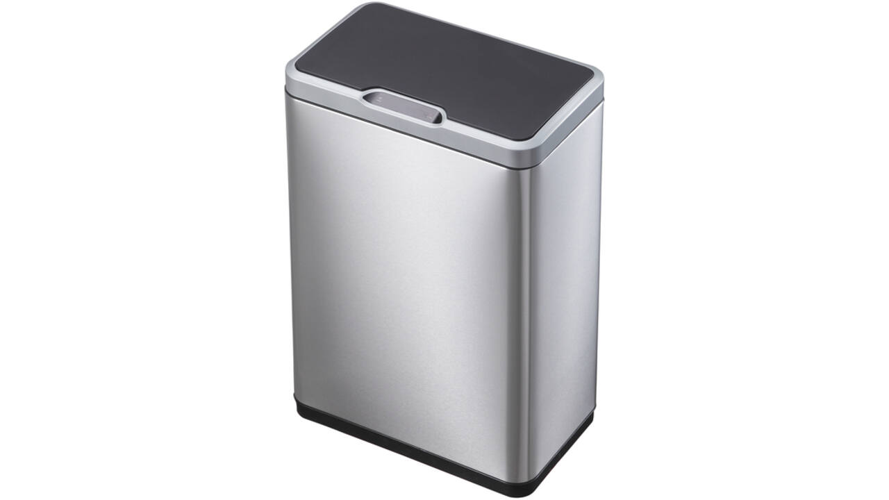 Afvalbak EKO Mirage met sensor 20+20liter RVS mat