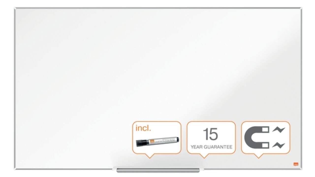 Whiteboard Nobo Impression Pro Widescreen 69x122cm staal