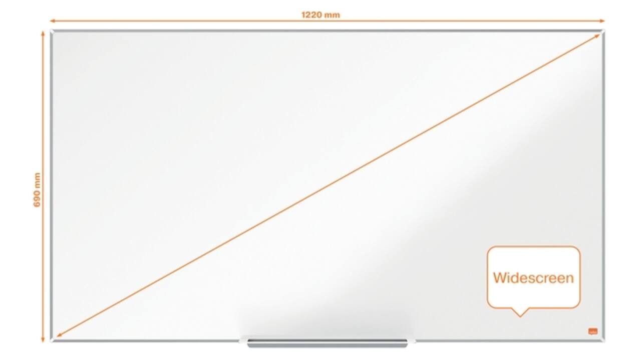 Whiteboard Nobo Impression Pro Widescreen 69x122cm staal