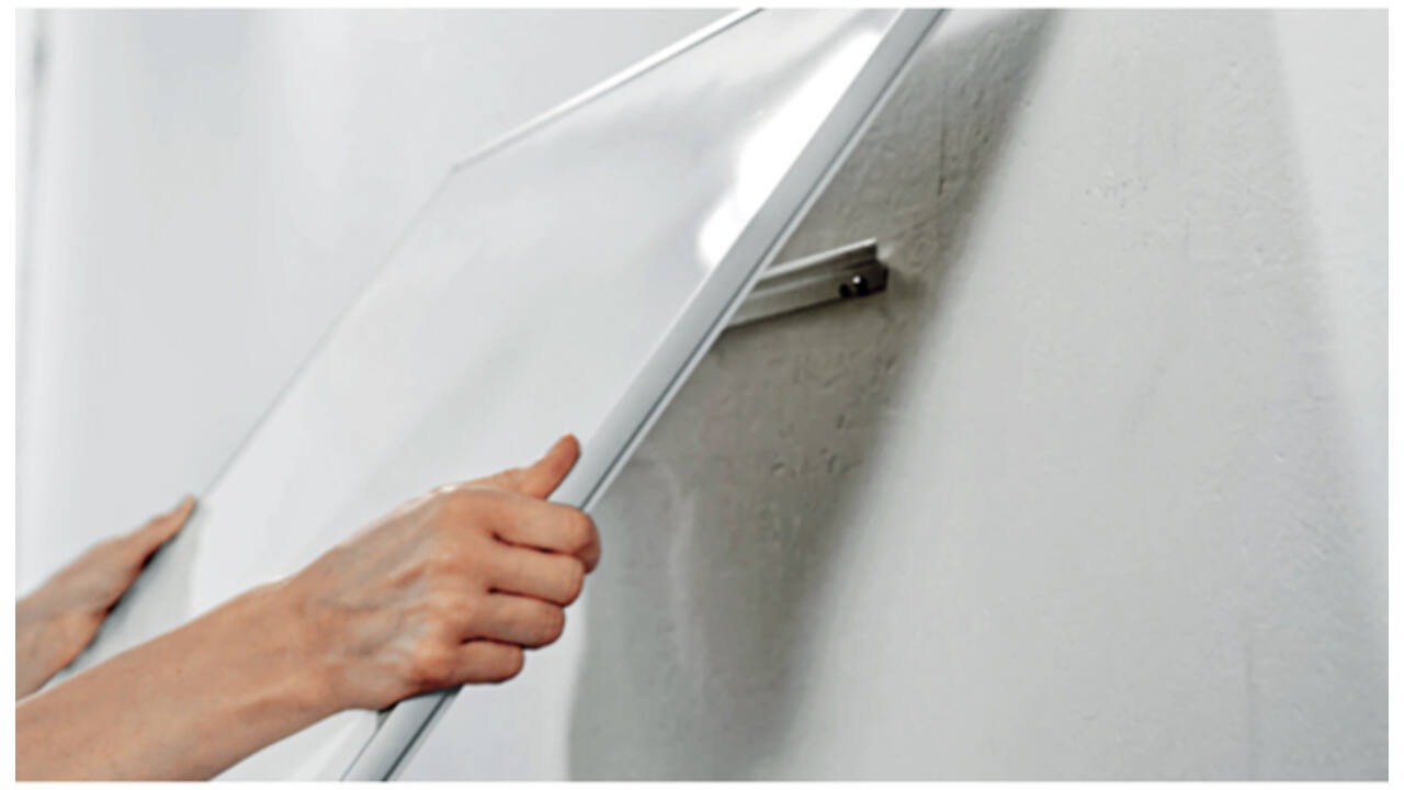 Whiteboard Nobo Impression Pro Widescreen 50x89cm staal