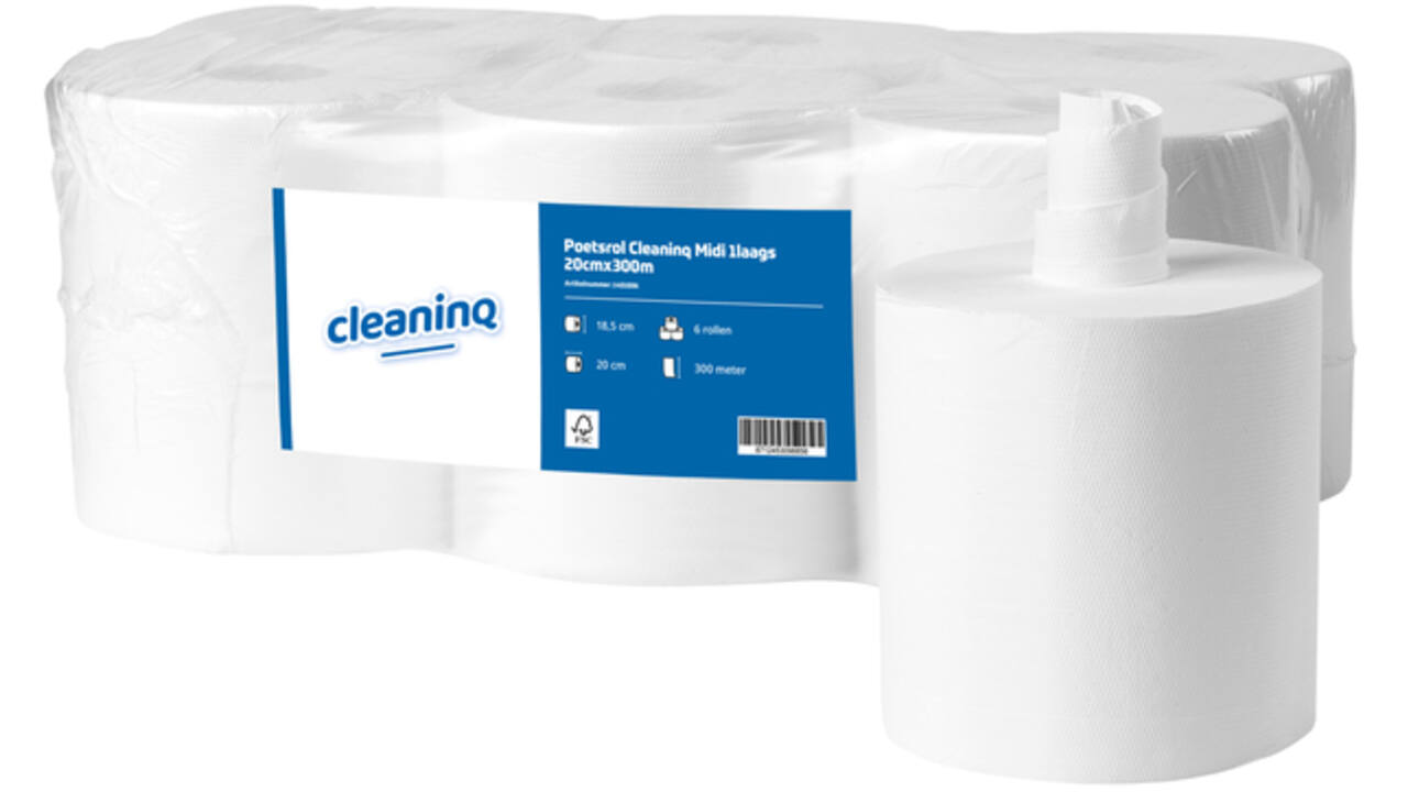 Poetsrol Cleaninq Midi 1laags 20cmx300m