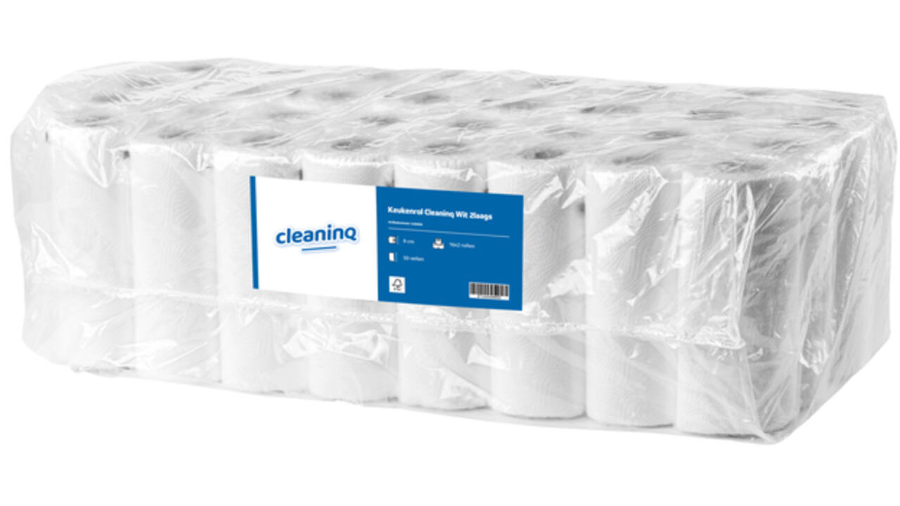 Keukenrol Cleaninq Wit 2-laags 32 rol