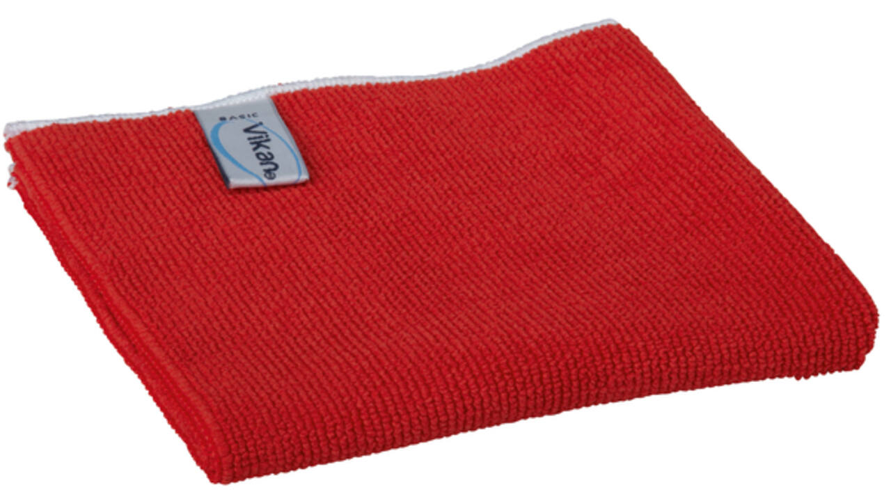 Microvezeldoek Vikan Basic 32x32cm rood