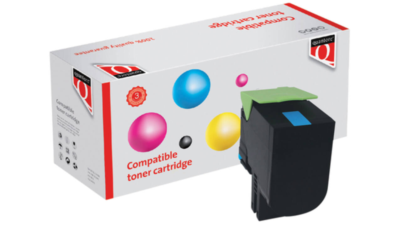 Tonercartridge Quantore alternatief tbv Lexmark 71B0H20 blauw