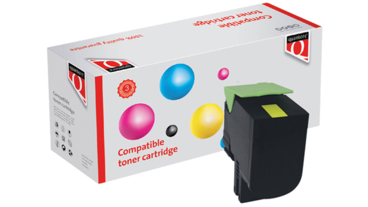 Tonercartridge Quantore alternatief tbv Lexmark 71B0H40 geel