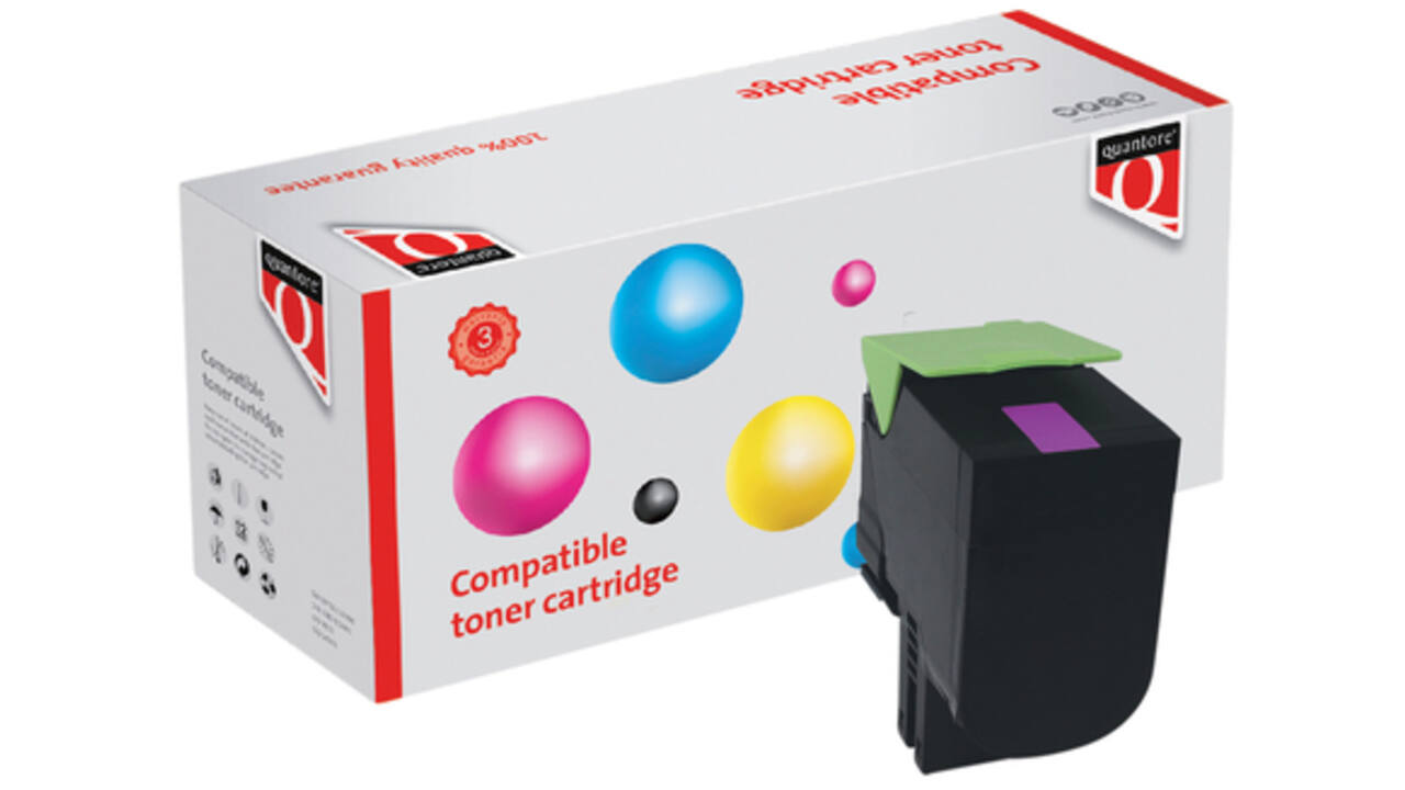 Tonercartridge Quantore alternatief tbv Lexmark 71B0H30 rood
