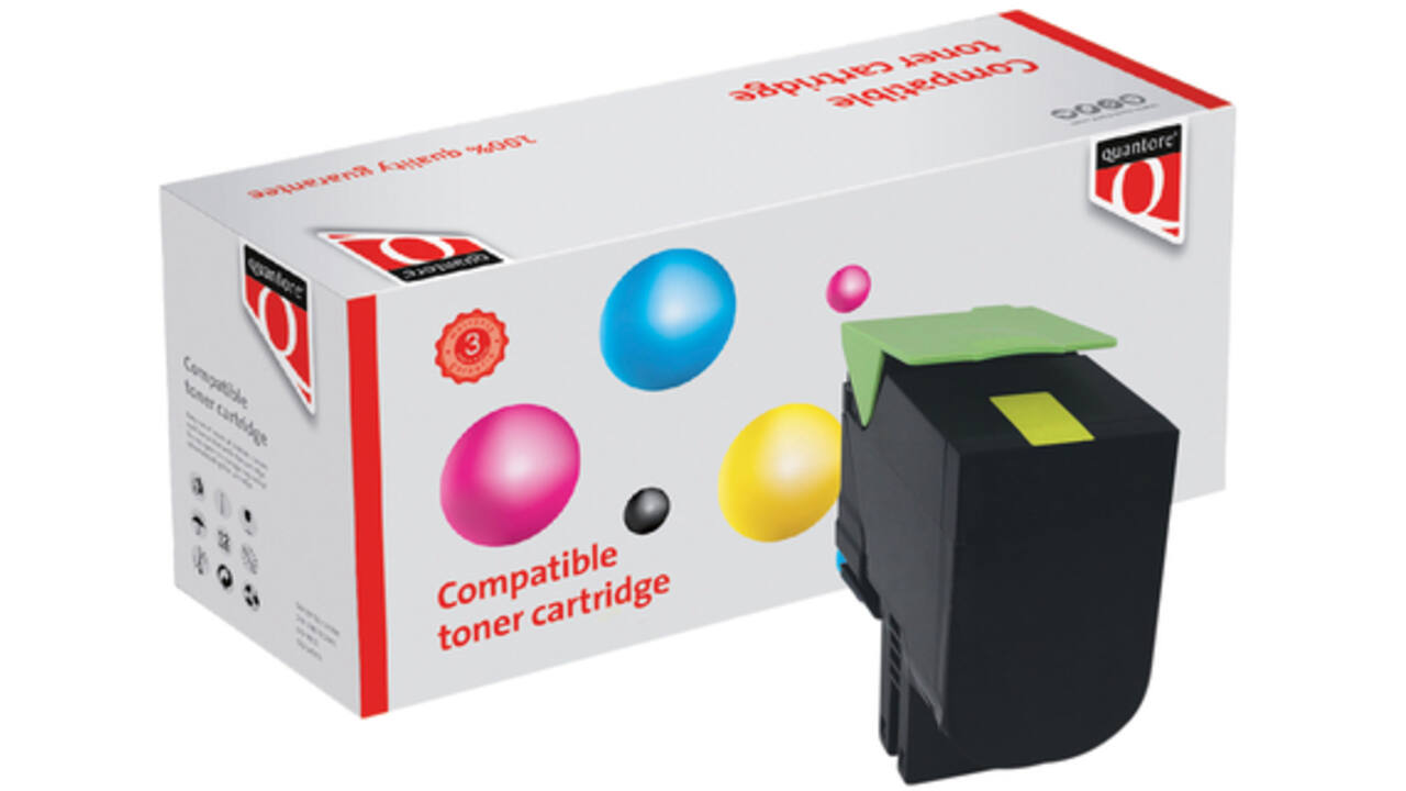 Tonercartridge Quantore alternatief tbv Lexmark 70C0X40 geel