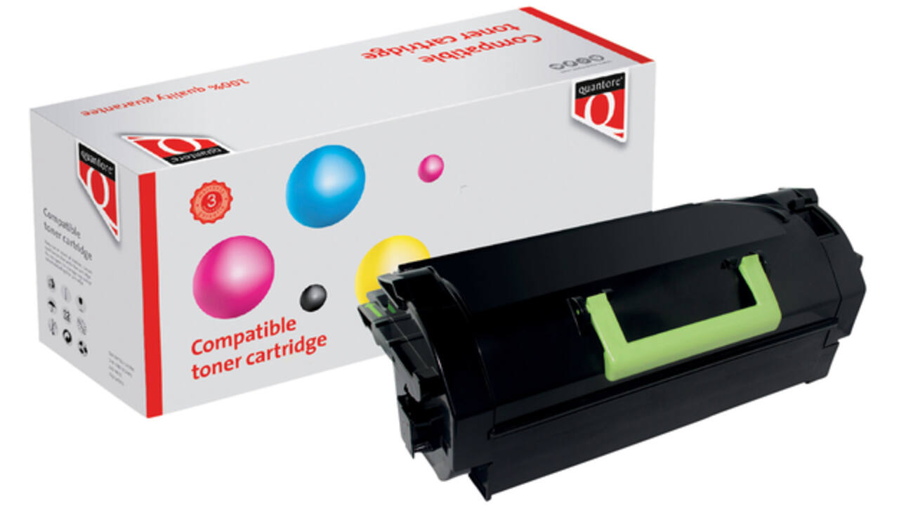 Tonercartridge Quantore alternatief tbv Lexmark 52D2X00 zwart