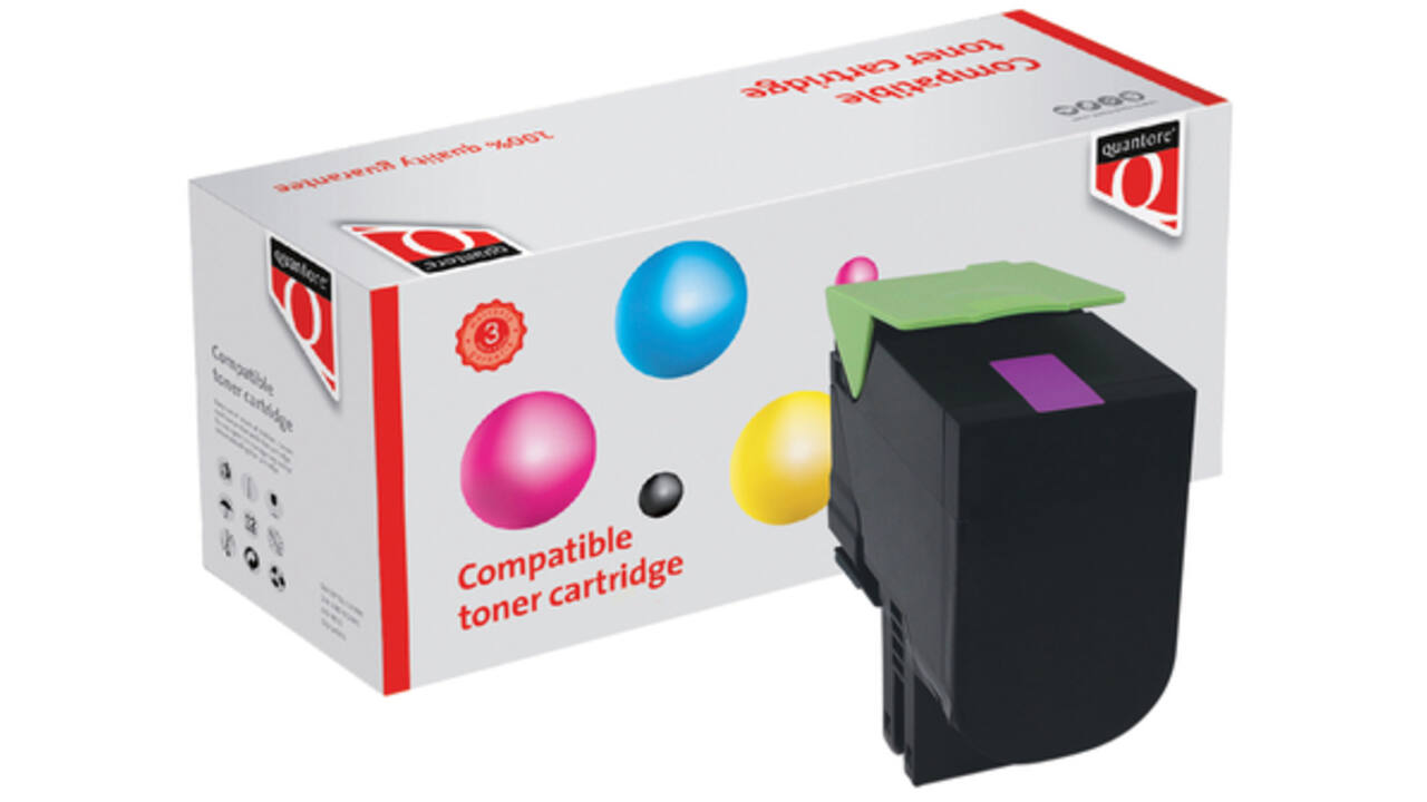 Tonercartridge Quantore alternatief tbv Lexmark 80C2XM0 rood