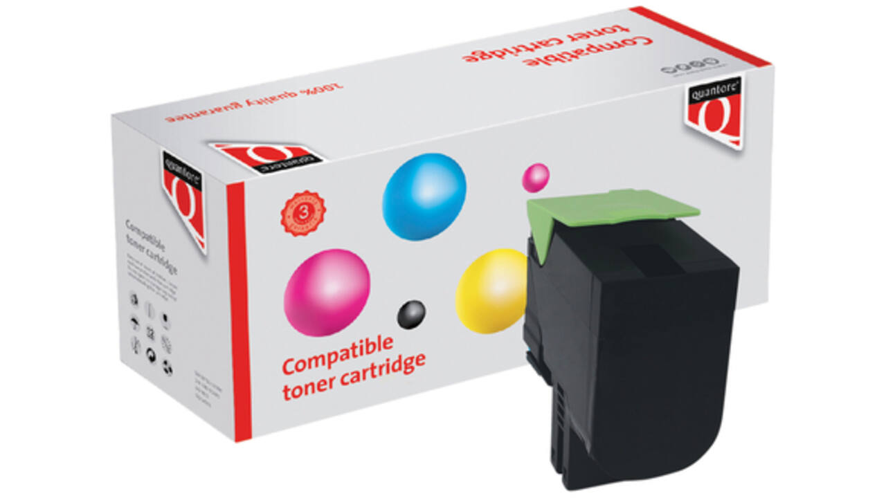 Tonercartridge Quantore alternatief tbv Lexmark 71B0H10 zwart