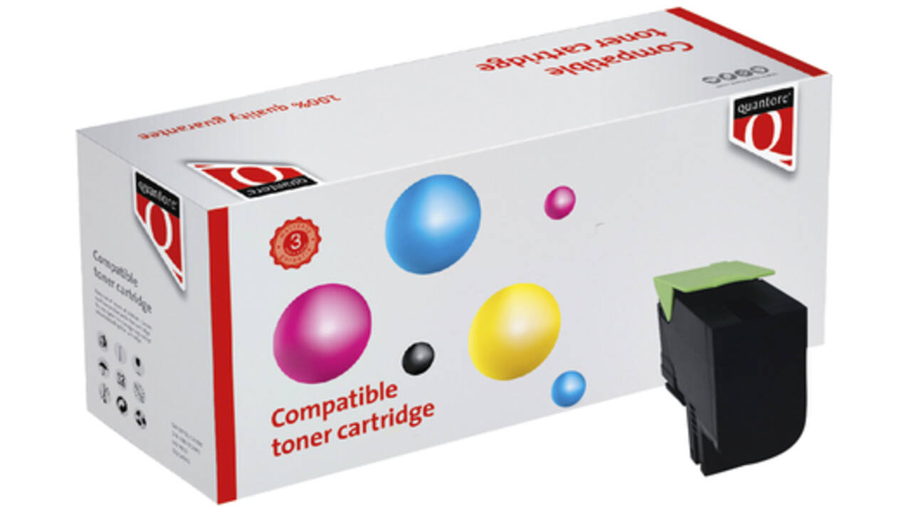 Tonercartridge Quantore alternatief tbv Lexmark 71B20K0 zwart