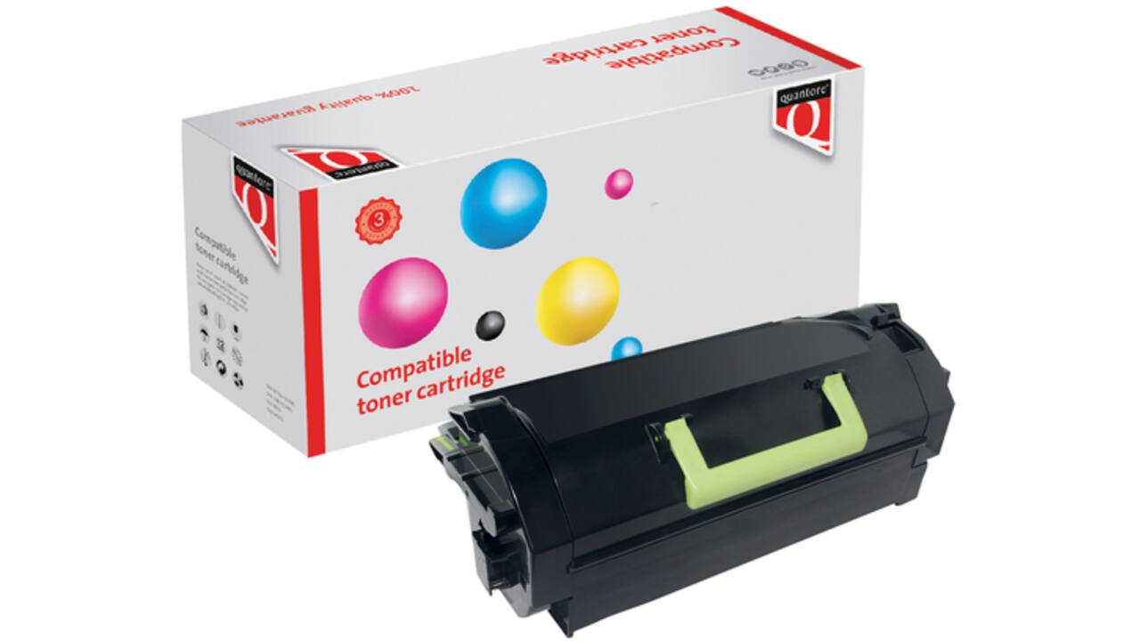 Tonercartridge Quantore alternatief tbv Lexmark 53B2H00 zwart