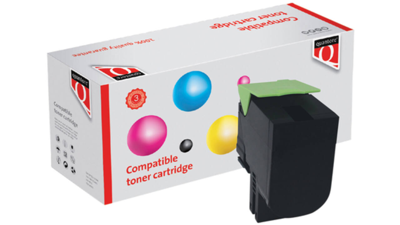 Tonercartridge Quantore alternatief tbv Lexmark 80C2SK0 zwart