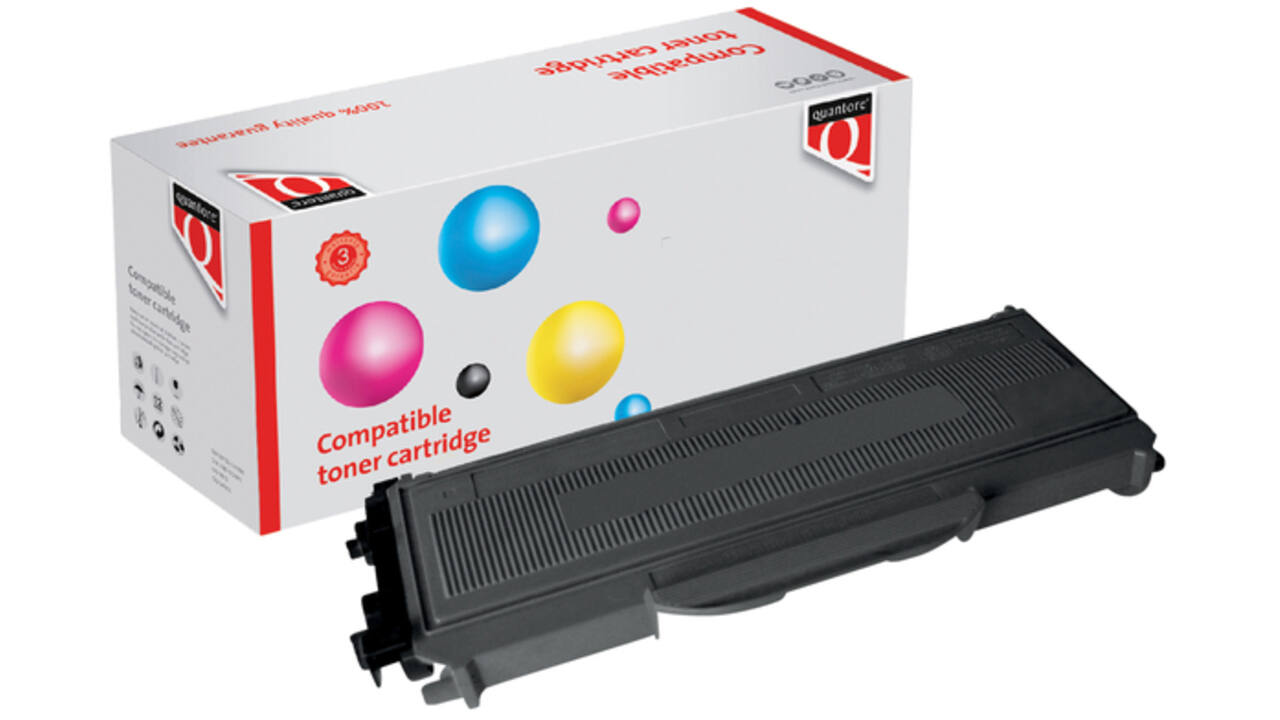 Toner Quantore alternatief tbv Brother TN-2120BK zwart