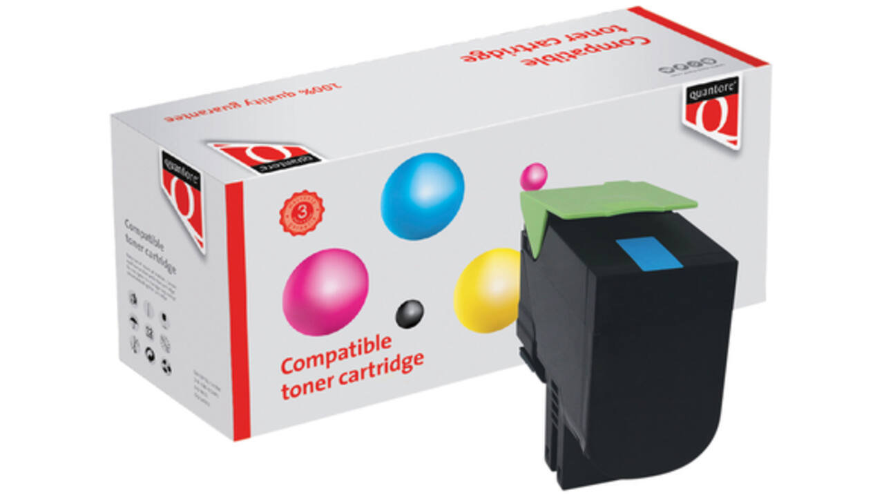 Tonercartridge Quantore alternatief tbv Lexmark 70C0X20 blauw