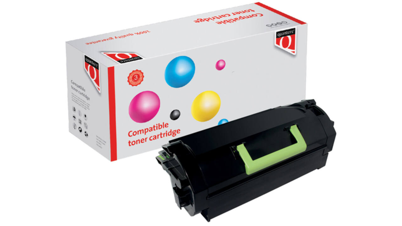 Tonercartridge Quantore alternatief tbv Lexmark 62D2X00 zwart