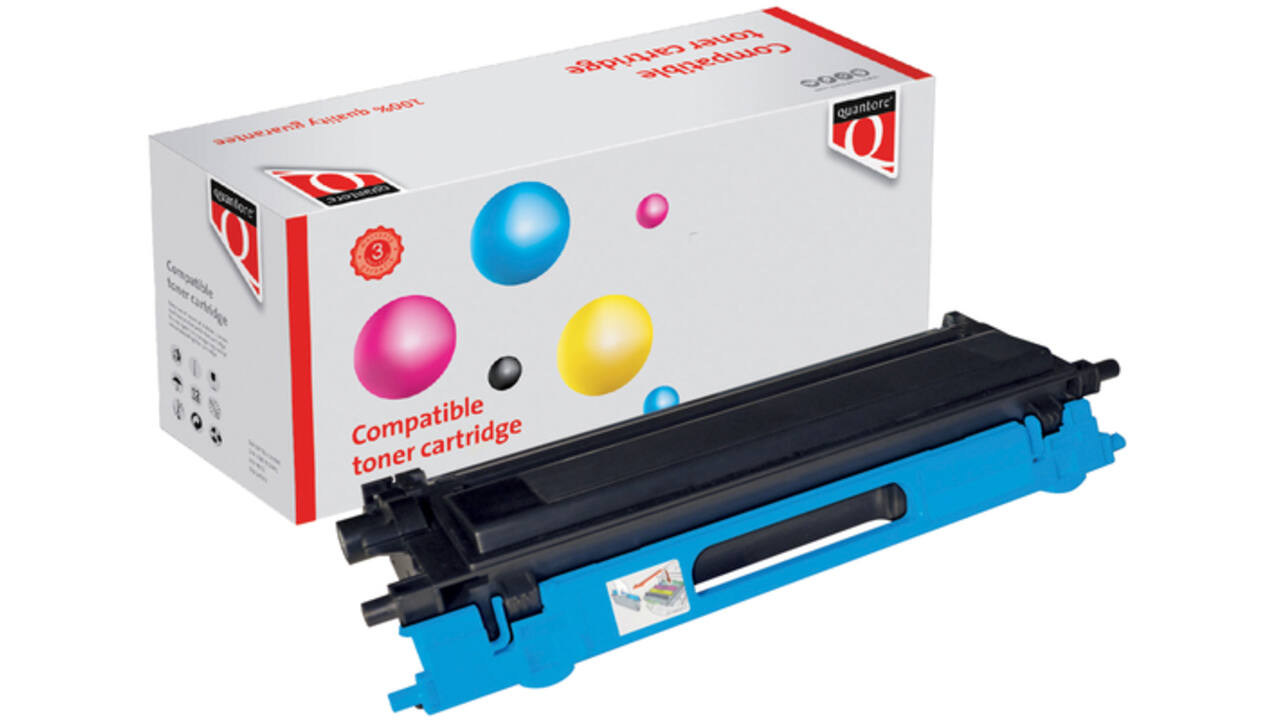 Toner Quantore alternatief tbv Brother TN-135C blauw