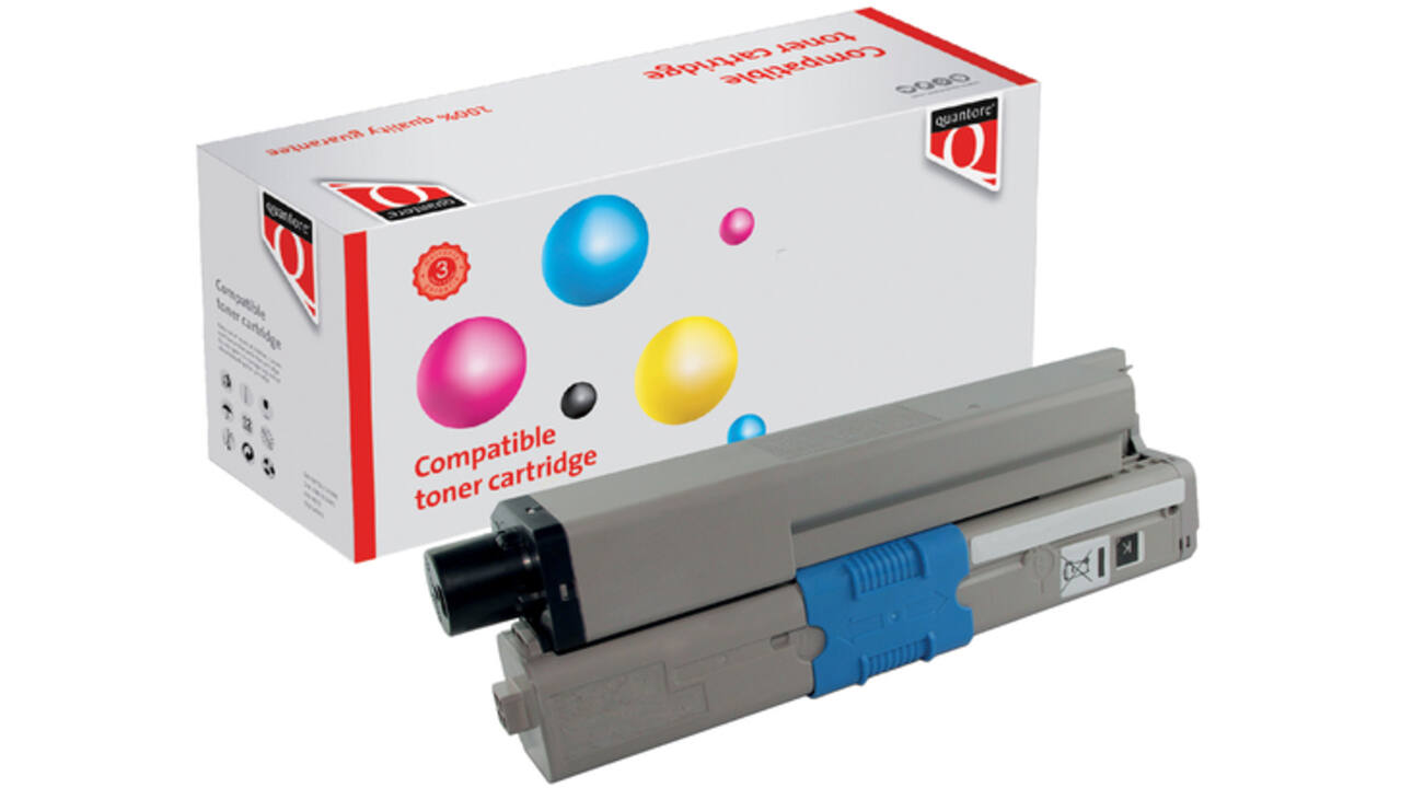 Toner Quantore alternatief tbv Oki 46508712 zwart
