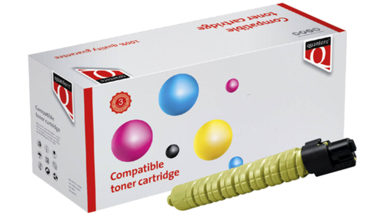 Toner Quantore alternatief tbv Ricoh 841507 geel