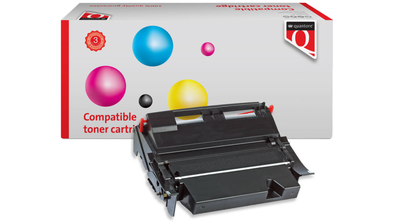 Tonercartridge Quantore alternatief tbv Lexmark 64036SE zwart