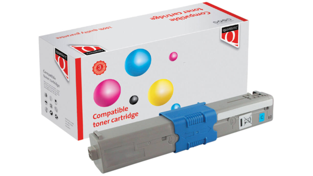 Toner Quantore alternatief tbv Oki 46508711 blauw