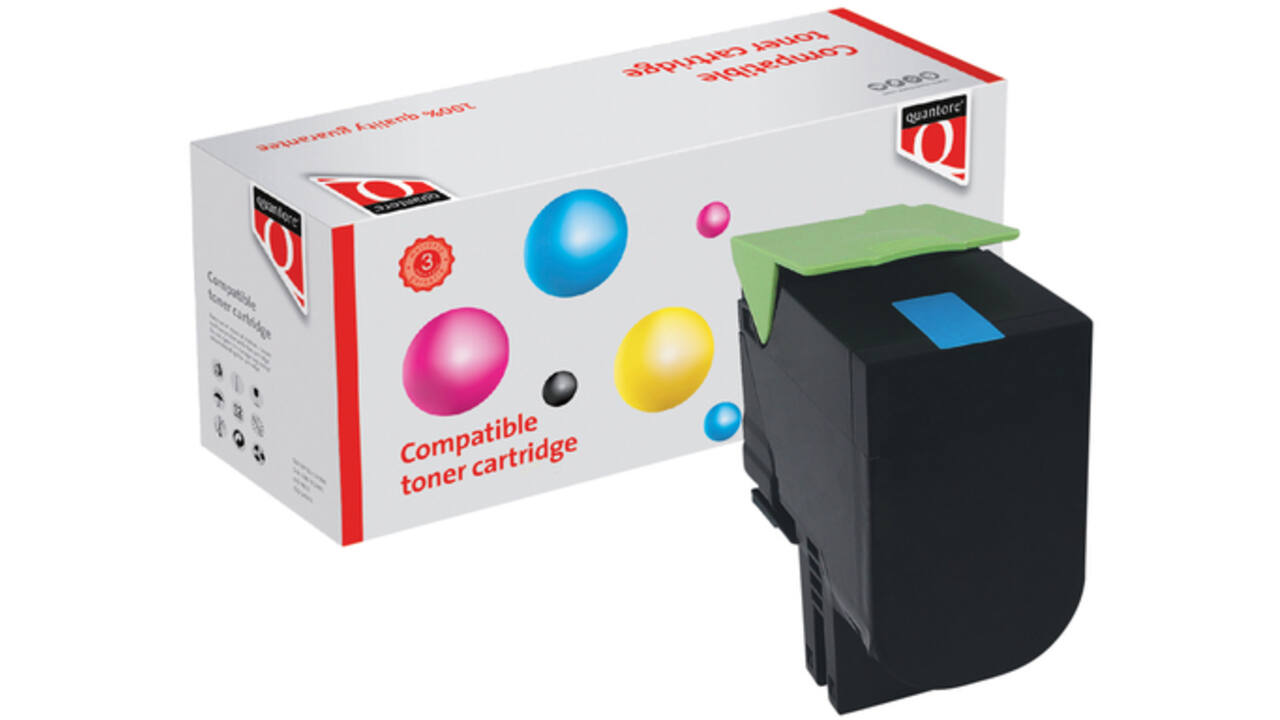 Tonercartridge Quantore alternatief tbv Lexmark 24B6008 blauw