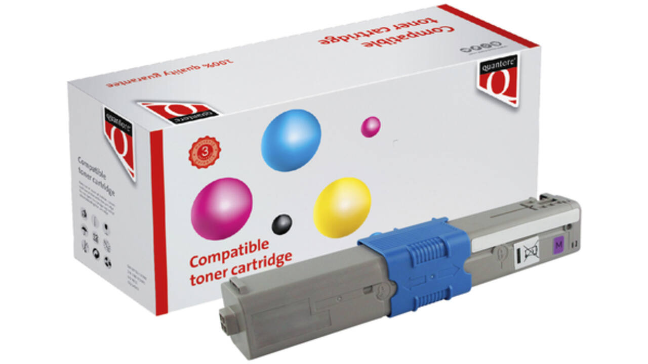 Toner Quantore alternatief tbv Oki 46508710 rood