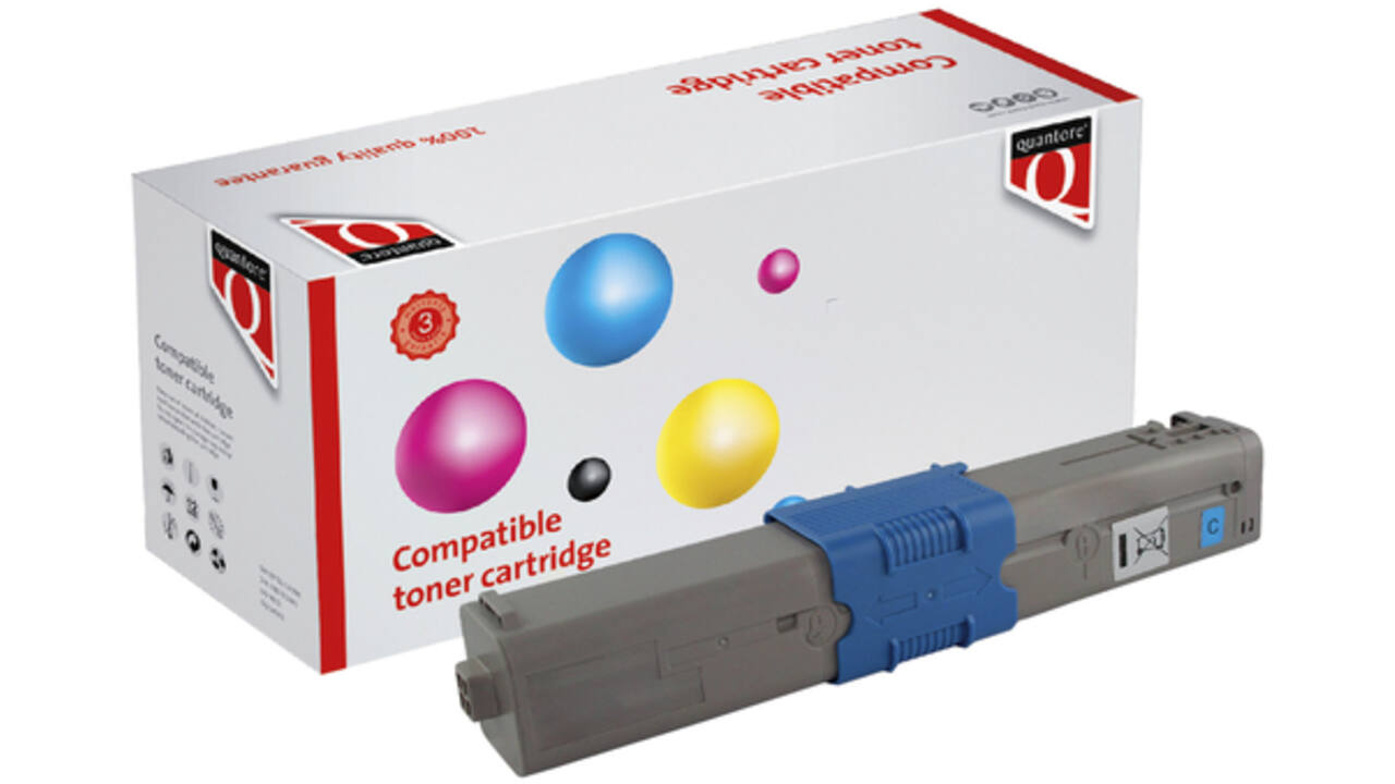 Toner Quantore alternatief tbv Oki 46490607 blauw