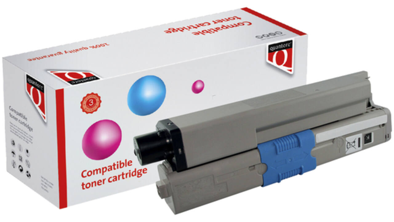 Toner Quantore alternatief tbv Oki 44973512 zwart