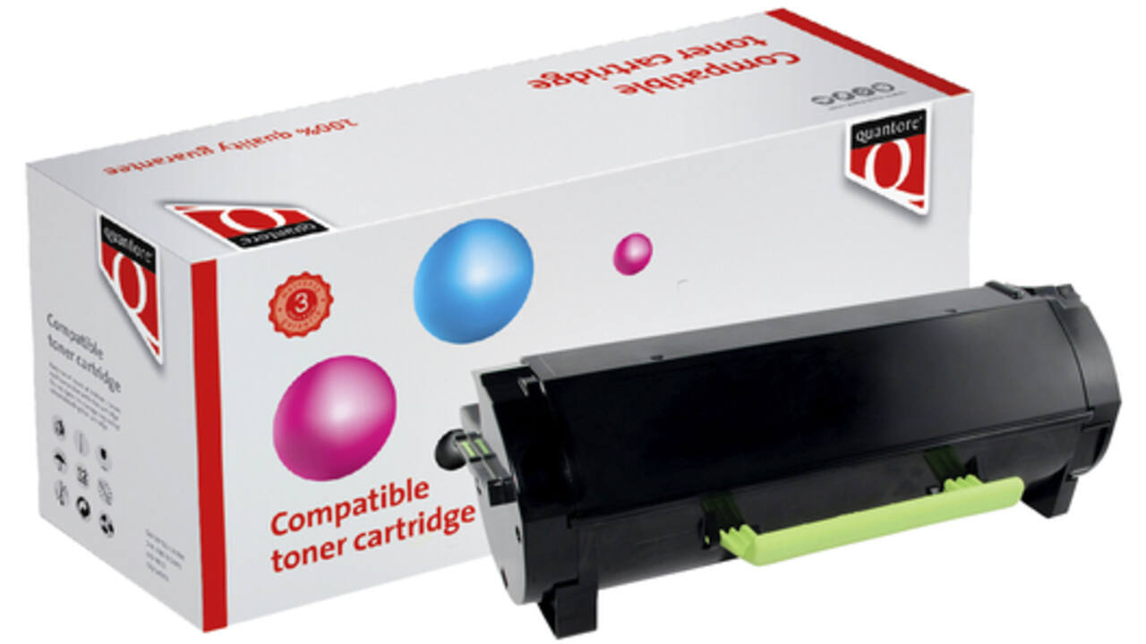 Tonercartridge Quantore alternatief tbv Lexmark 24B6035 zwart