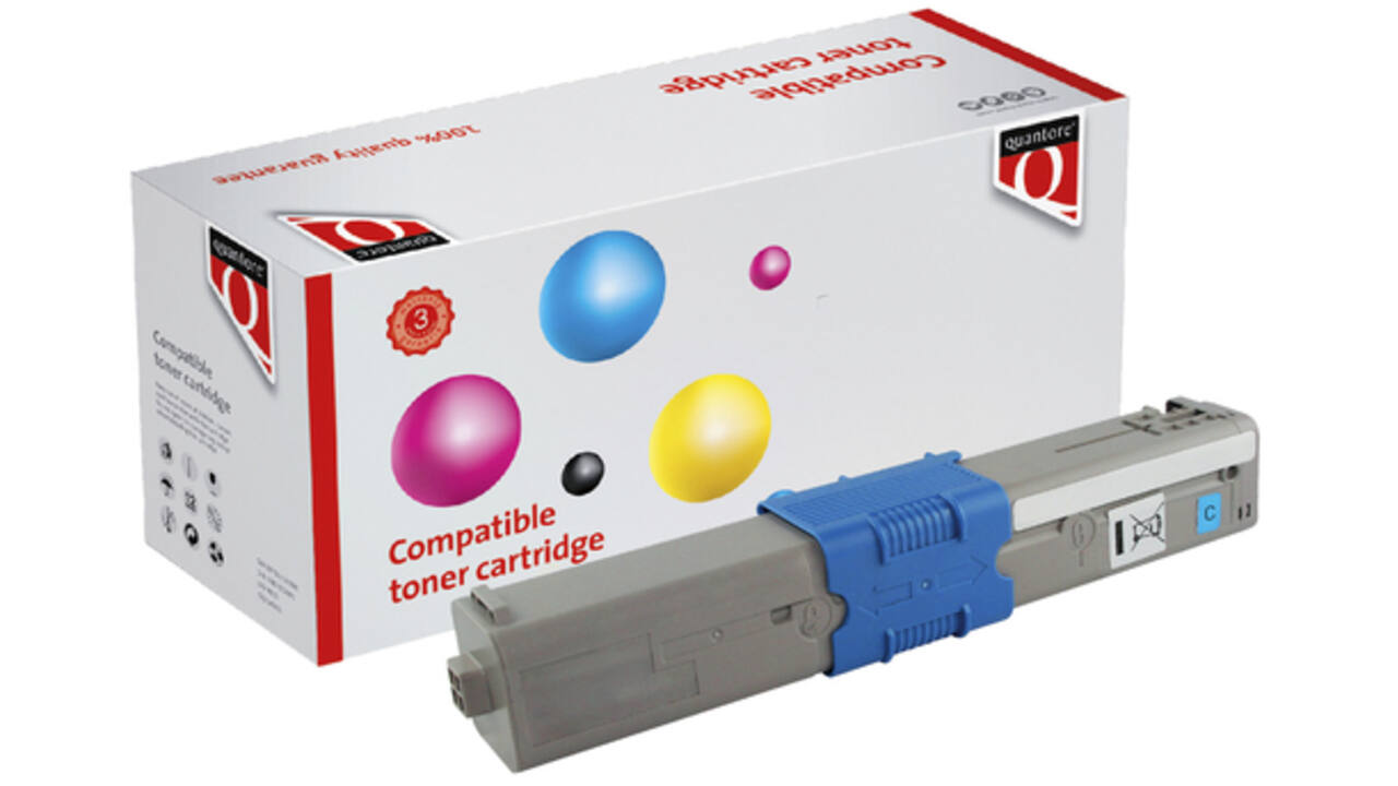 Toner Quantore alternatief tbv Oki 46507615 blauw
