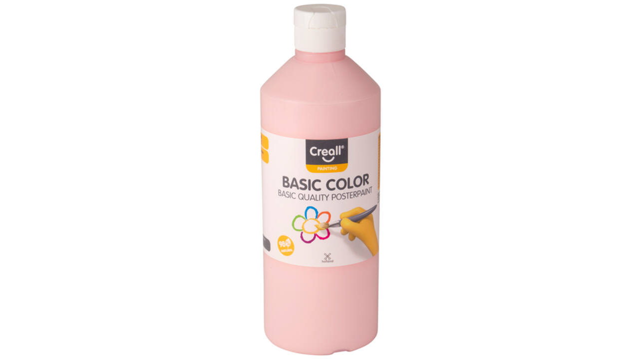 Plakkaatverf Creall basic pastel rood 500ml